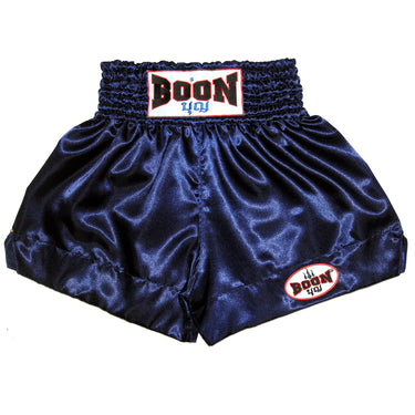 MT01NB Muay Thai Shorts NAVY BLUE PLAIN - BOON Sport